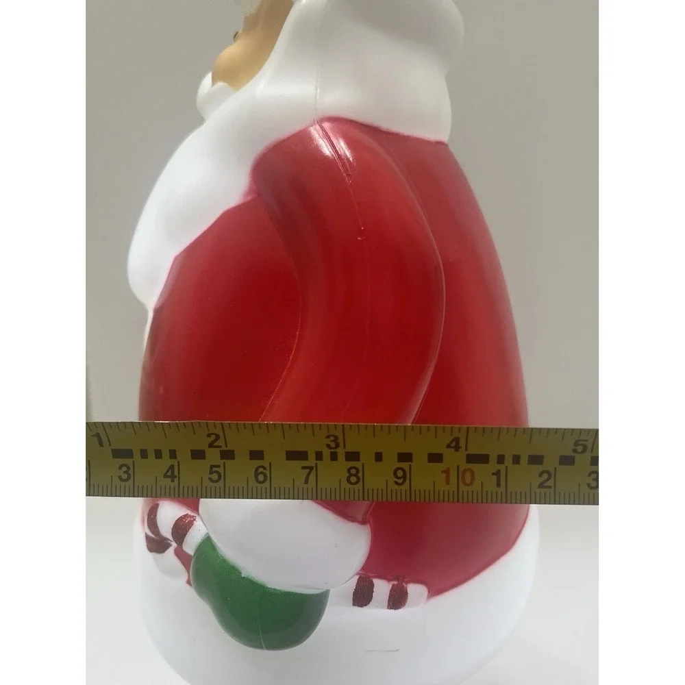 Christmas Blow Mold Light-Up Santa 14x9